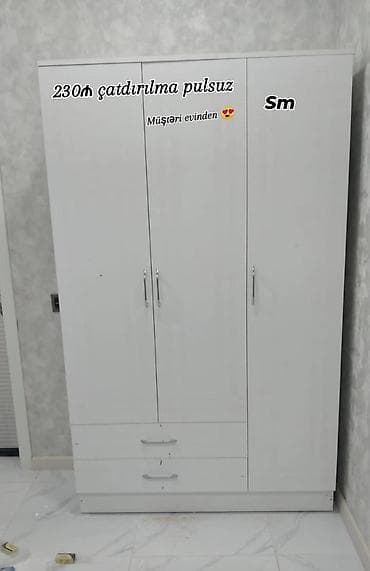 4 qapili dolablar: 3 qapılı, Siyirməli, Ağ, Açılan, Düz dolab — 1