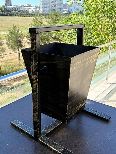 Контейнеры для отходов: Metaldan hazırlanmış küçə/zibil qutusu - Material: qalın metal təbəqə — 4