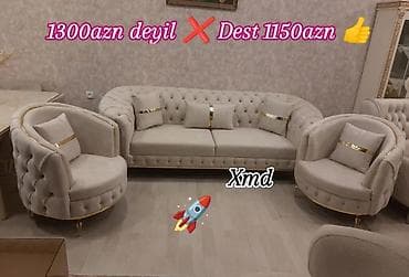 Klassik divan, 2 kreslo