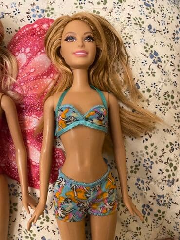 uşaq yelencek: Barbie tipli iki kukla - Kukla 1: Çəhrayı paltarlı pəri mövzulu — 5