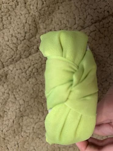 Neon-yaşıl saç çarçubuğu (baş lentli taç) - Rəng: parlaq neon-yaşıl -