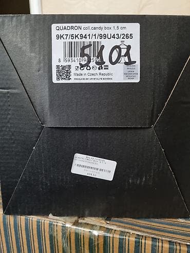 duz qablari: Kristalite Bohemia “QUADRON” kolleksiyası – şirniyyat qabı (candy — 3