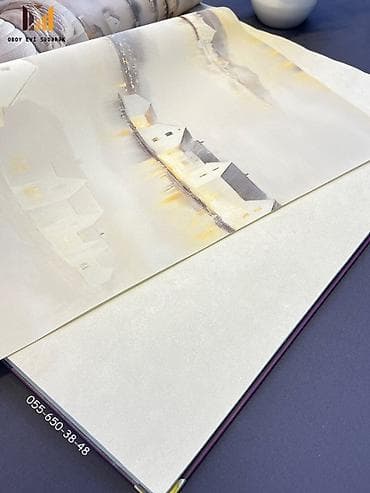 ev ucun aboylar: Şəhərcik temalı divar kağızı kolleksiyası - Dizayn: Dumanlı sahil — 3