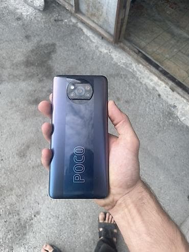 pocophone: Poco X3, 128 GB, rəng - Boz, Barmaq izi — 1