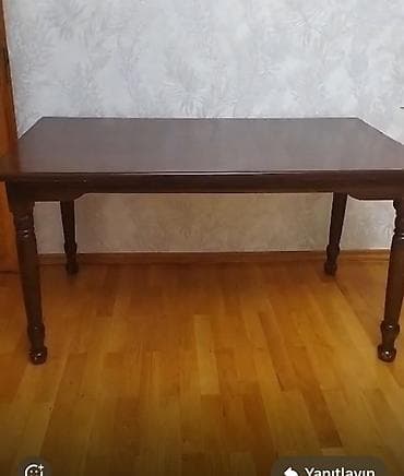 столешница из камня: Гостиный стол, Б/у, Нераскладной, Дерево, Прямоугольный стол — 1