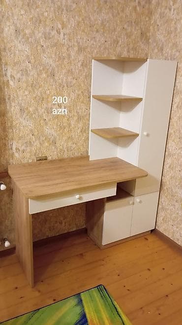 qız ucun dolab: Oğlan və qız üçün, Siyirməli, Yazı masası, Stulsuz — 10