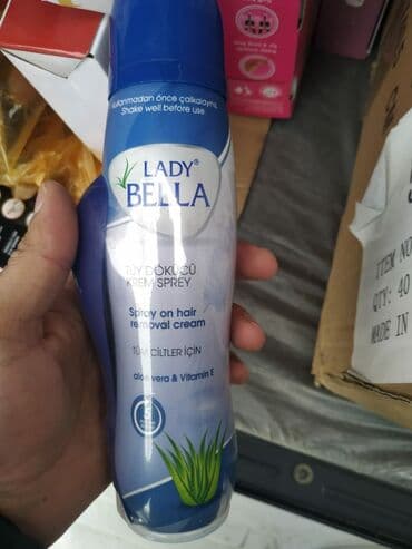 Tük tökücü sprey Lady BELLA Quru halda vurub 5 deyə gözləmek