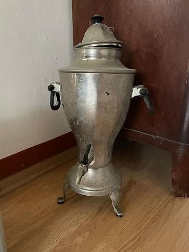samavar alıram: Alüminium samovar - Klassik dizaynlı, metal gövdəli samovar - Üst — 1