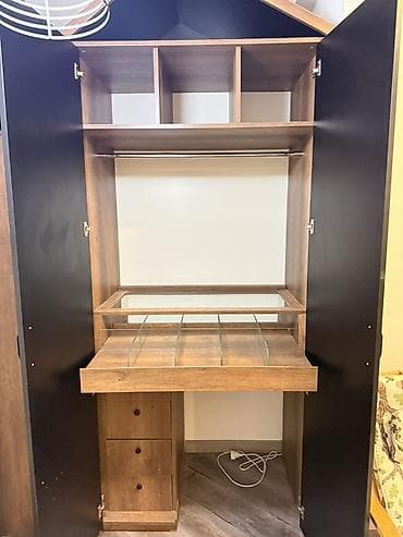 kombi ehtiyyat: Oğlan və qız üçün, 2 qapılı, Açılan, Künc dolab — 2