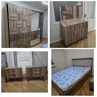 2 li kravat: 2 təknəfərlik çarpayı, Dolab, Komod, Termo, İşlənmiş — 1