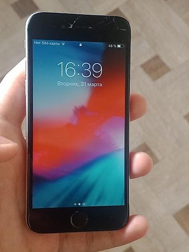 060 nomreler nedir: IPhone 6, 16 GB, Gümüşü, Qırıq — 1