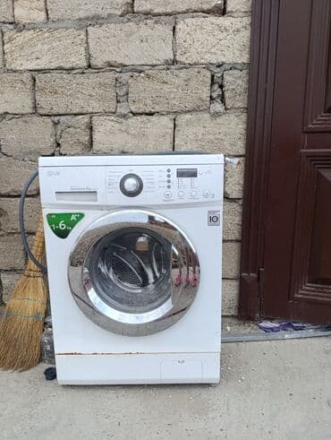paltar maşını: Paltaryuyan maşın LG, 6 kq, İşlənmiş, Avtomat, Qurutma var, Kredit yoxdur, Ünvandan götürmə — 1