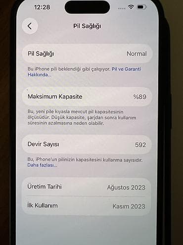 apple mac: IPhone 15, 128 GB, Qara, Face ID, Sənədlərlə — 3