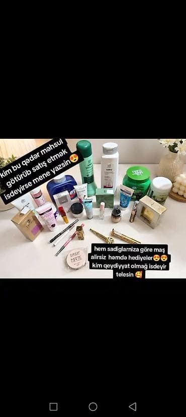 ucuz kurtkalar: Kosmetik dəst, >10 məhsul — 1