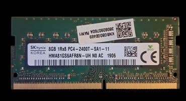 notebook ram: Оперативная память (RAM) Hynix, 8 ГБ, 2400 МГц, DDR4, Для ноутбука, Новый — 1