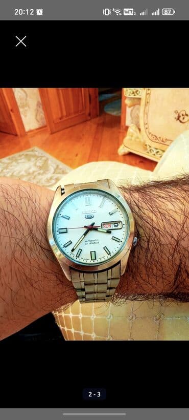 qızıl qolbaqlar və qiymətləri: Seiko 5 avtomatik qol saatı - Model: Seiko 5 (Made in Japan) - — 1