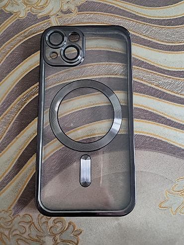 Maqnitli şəffaf telefon aplle 13 telfon kabrosu,temudan vurulub təzədi — 1