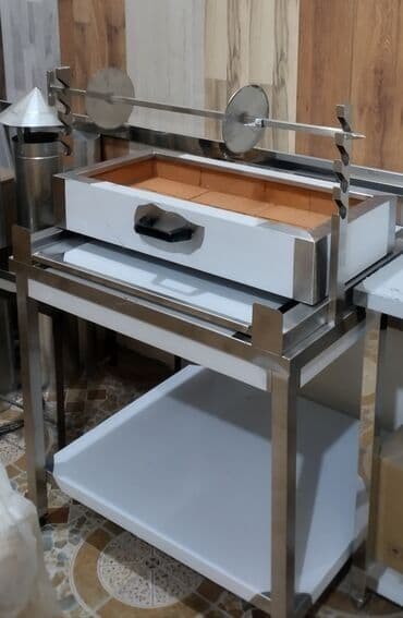 Mini popkorn aparatları: Qorizontal manqal, 6 şişli, Termostatsız, Yeni — 3