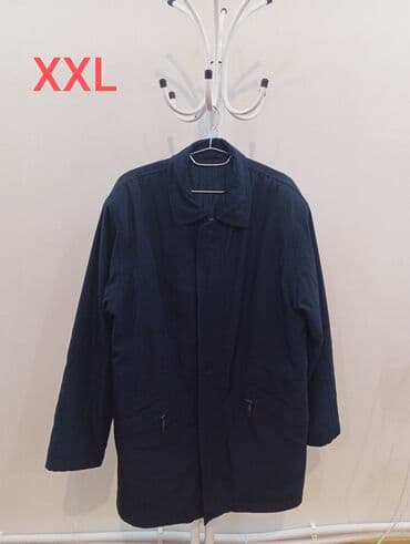 XXL ölçülü kişilər üçün tünd göy rəngli qışlıq/yarımfasilə