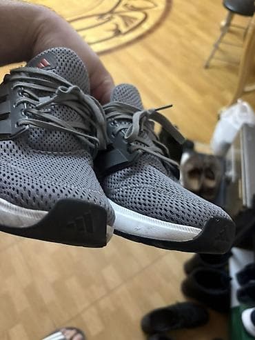 Botinkalar: Idman ayaqqabısı – Adidas Cloudfoam - Rəng: boz (monoxrom dizayn) - — 2