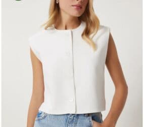 qadın jilet modelleri: Jilet, M, rəng - Ağ — 1