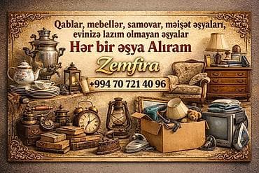 saxta baba satisi: Xidmət: Ev və ofislərdən artıq olan əşyaların alınması Təsvir: - — 1