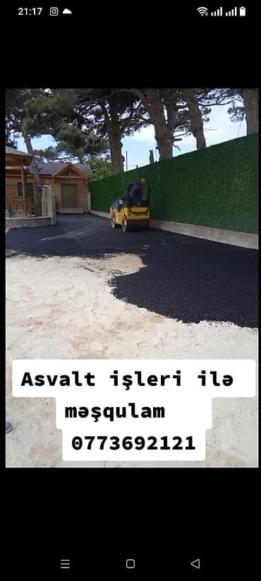 Sağlamlıq və gözəllik: Asfalt işləri – peşəkar icra - Həyət, yol, dayanacaq, giriş-çıxış və — 1