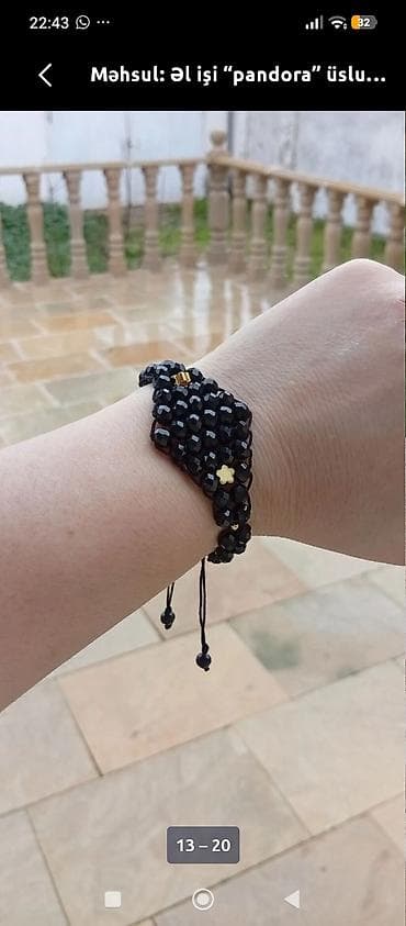 Bilərziklər: Məhsul: Əl işi “pandora” üslubunda bilərziklər - Material: cilalanmış — 2