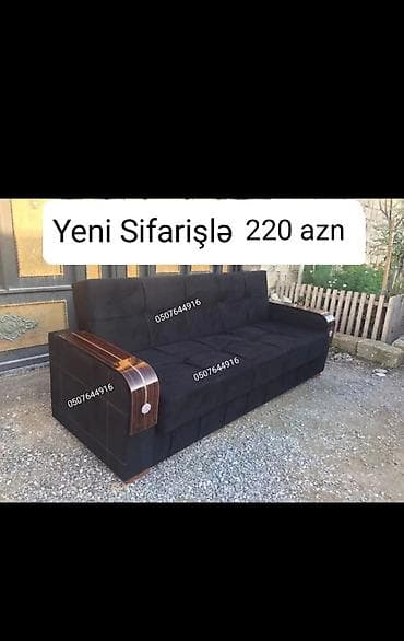 ucuz manej: Divan, Qonaq otağı üçün, Parça, Bazalı, Açılan — 6