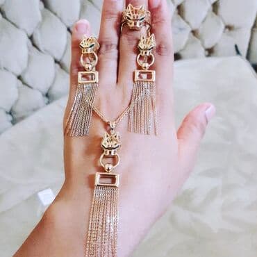 gumuşun qiymeti 2022: Dəstə daxildir: Sep, Kulon, Üzük, Sarı qızıl, 585 Əyar — 4