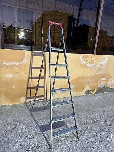 mismar atan: Metall nərdivan – qatlanan, iki tərəfli dayaq sistemli — 1