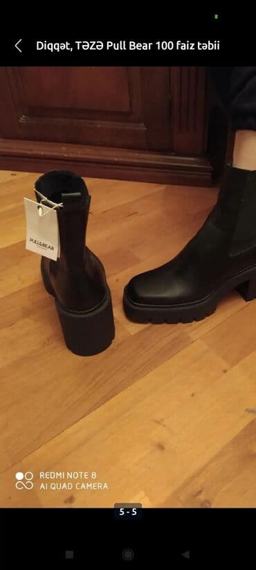 qiz ucun botlar: Ölçü: 38, rəng - Yasəmən, Yeni — 6