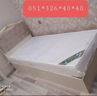 Çarpayılar: Yeni, Təknəfərlik çarpayı, Bazalı, Matrassız, Siyirməsiz, Azərbaycan — 17