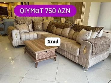 Künc divan dəsti + orta stol - Qiymət: 750 AZN (şəkildə göstərildiyi