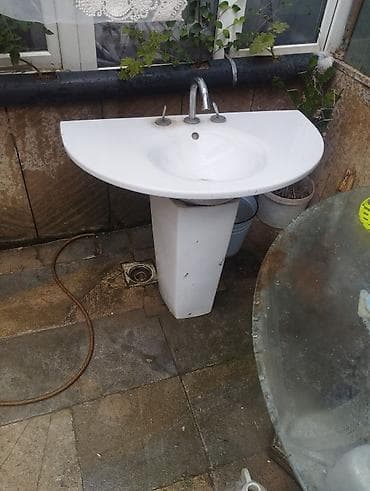 canaqlar: Pilləli ayaqlı hamam lavabosu və qarışdırıcı kran dəsti - Material — 3