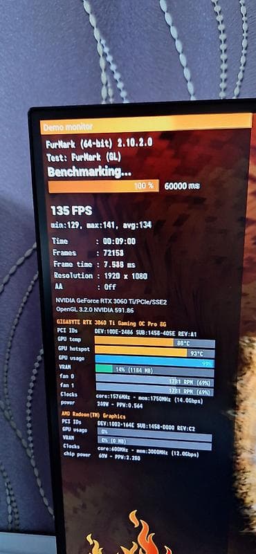 Videokart Gigabyte GeForce RTX 3060 Ti, 8 GB — 3