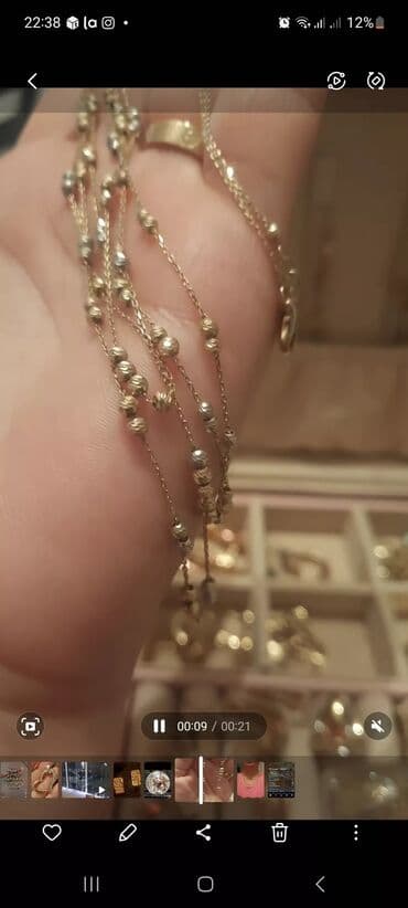 pandora qutusu: Boyunbağı, Pandora, Sarı qızıl, 585 Əyar, 543 g, Ünvandan götürmə — 4