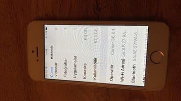 iphone 8 plus korpus: IPhone 5s, 64 GB, Ağ, Barmaq izi — 6