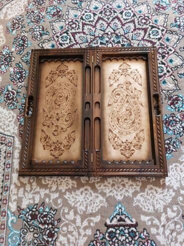 BMW: Taxta nərd-şahmat lövhəsi - Material: massiv taxta, yandırma və — 4