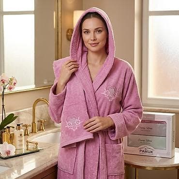 ranforce pamuk: PAMUK Home Collection – Cotton Series xalat dəsti - Material: 100% — 10