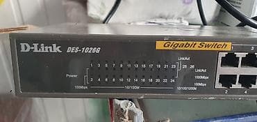 2 ci el komputer: D‑Link DES‑1026G – Gigabit Ethernet switch - 24 x 10/100Mbps RJ‑45 — 1