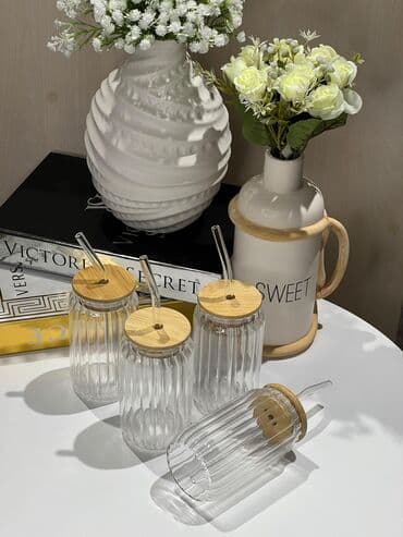 bokallar: Stəkanlar, Şüşə, 1 əd, 300 ml, Türkiyə — 3