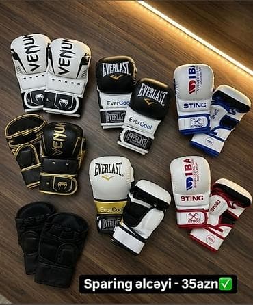 boks geyimi: Sparing əlcəkləri – 35 AZN Brendlər: - Everlast (EverCool seriyası) - — 1