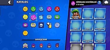 Brawl Stars hesabı – yüksək səviyyəli, zəngin kontentli - Kupa sayı — 8