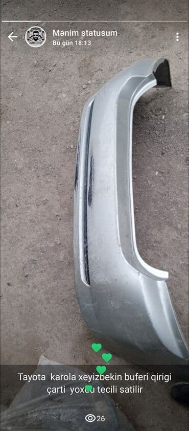 Tayota karola xeyizbek buferi Satilir real aliciya endirim var qirigi