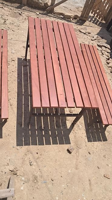 Yeni, Açılmayan, Dördbucaq masa, 2 stul — 5