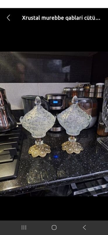 Tort və şiriniyyat qabı, rəng - Ağ, Xrustal