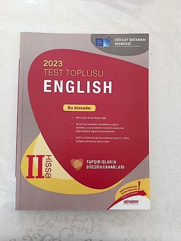 İngilis dili Testlər 11-ci sinif, DİM, 2-ci hissə, 2023 il — 1