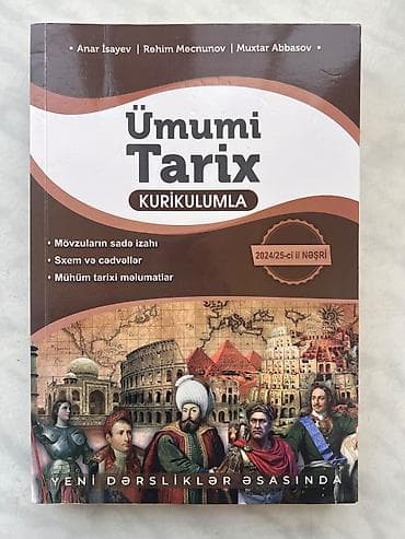 Məhsul: “Ümumi Tarix – Kurikulumla” (2024/25-ci il nəşri) Müəlliflər