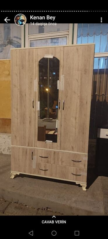 kupe şkaf: Yeni, Kupe, 3 qapılı Düz dolab, Dolab-asılqan, Azərbaycan — 28